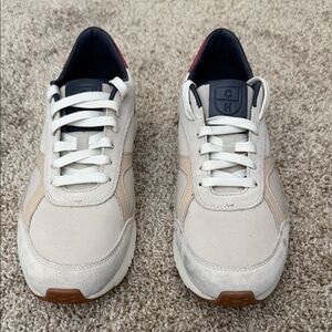 Cole Haan GrandPro Sneakers Men’s 10 | Suede & Mesh | Cream/Navy/Red